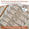Holzstufen Anti-Rutsch-Matte Gummi Sicherheitsmatte Verschleißfest Weicher Indoor-Teppich Kinder Ältere Menschen Benutzung Treppenstufenmatte