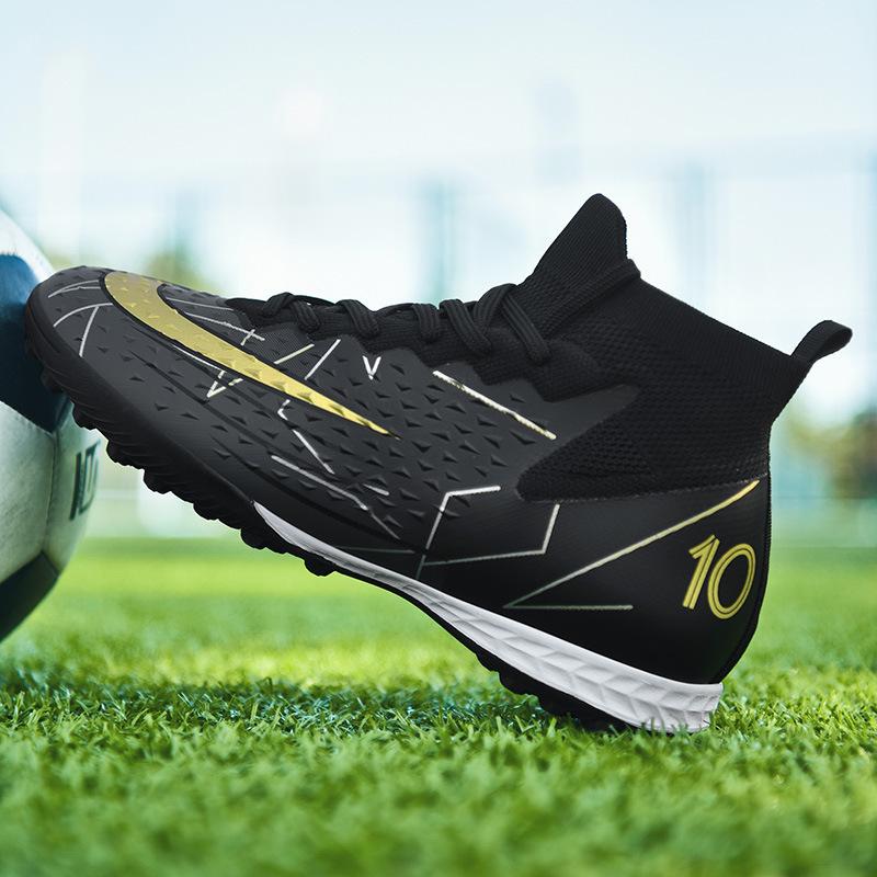 Flying woven football shoes men's broken nails AG long nails adult lawn student game training sports shoes