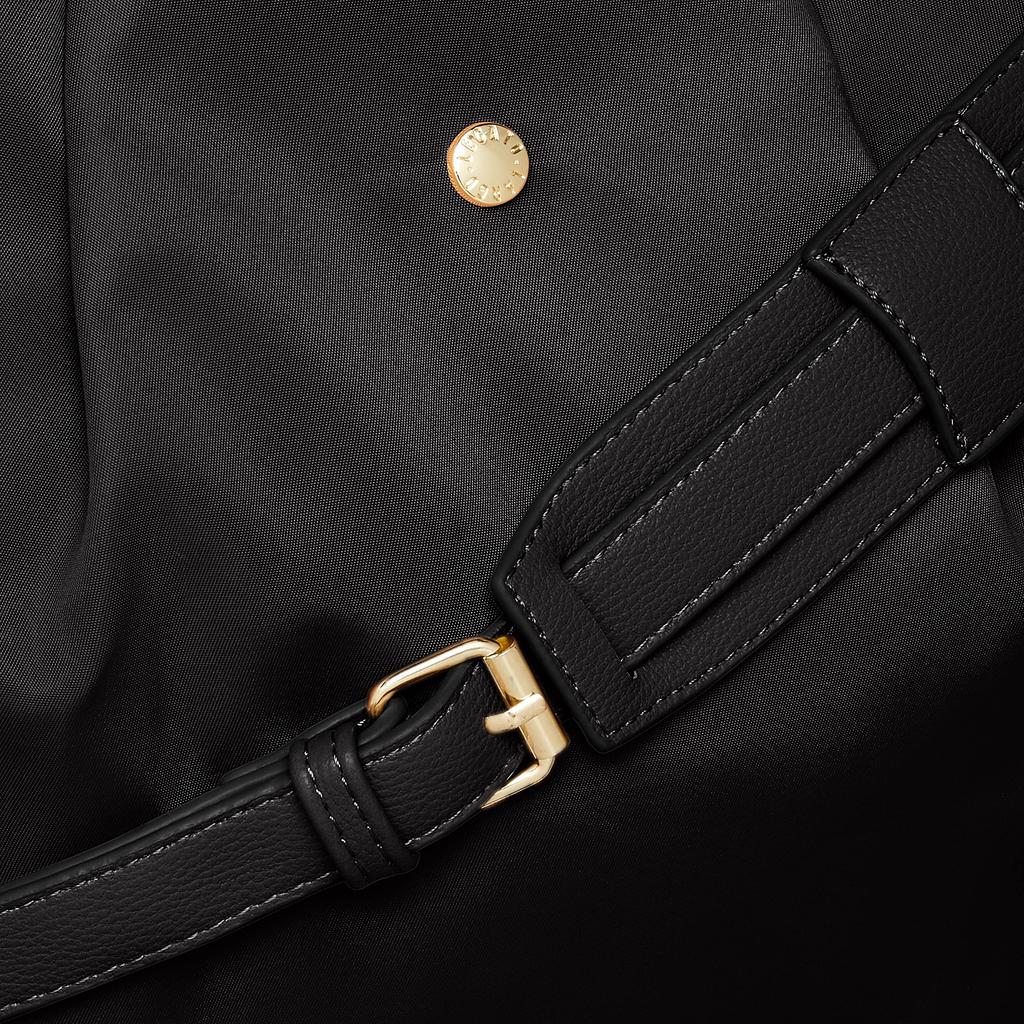 Legato Largo Women's Water-Repellent 2-Way Shoulder Bag, A5 (LH-L0002), Black, Free Size