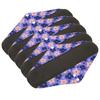 5pcs Washable Reusable Sanitary Pad Women Travel Portable Soft Brthable Printed Elegant Menstrual Pad