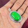 Grüner Kupfer Türkis Anhänger, 925 Sterling Silber Anhänger Edelstein Schmuck, handgefertigter Anhänger Erstaunlicher Schmuck, Geschenk für Sie