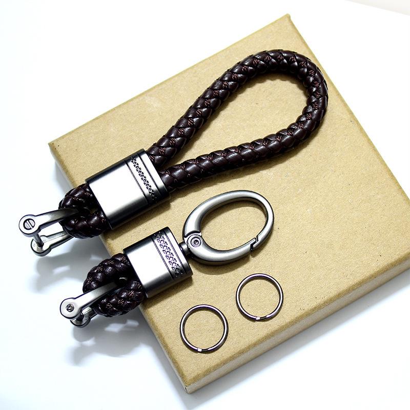 Woven Rope & Metal Keychain Pendant for Students & Couples
