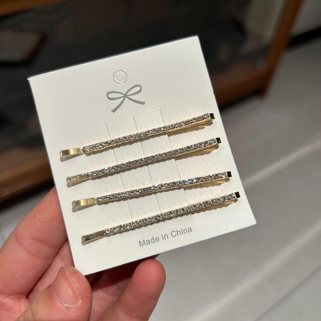 Kim Jennie Rhinestone Hair Clip: Sparkling Diamond Bobby Pin for Girls, Fairy Headdress Style