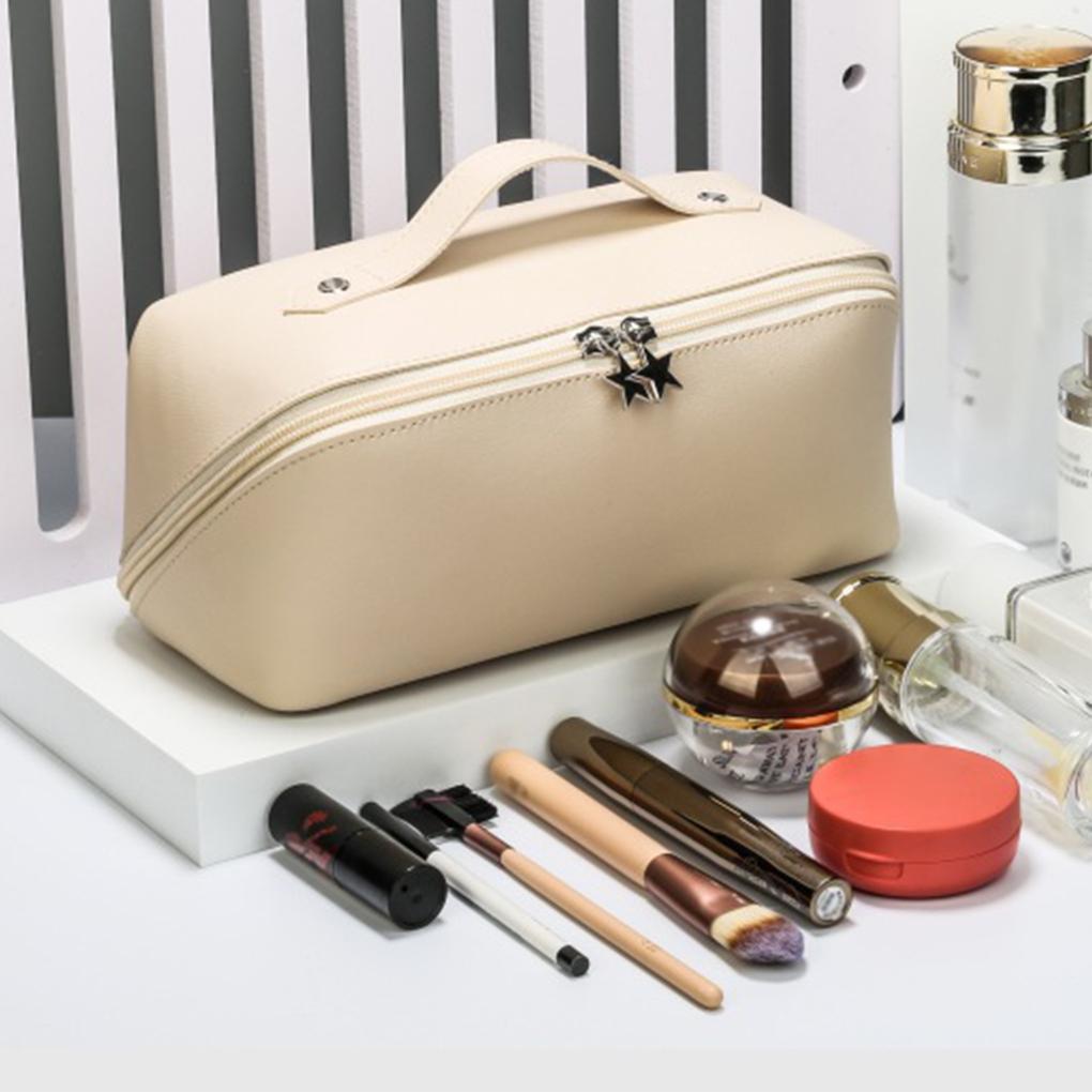 Waterproof Cosmetic Bag With Large Capacity - Traveling Or Daily Makeup Bag Pouch Women Dustproof