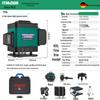 12-Line Green Laser Level with Infrared, Outdoor Strobe, Wall & Floor Mount, Automatic Leveling, Water-Resistant