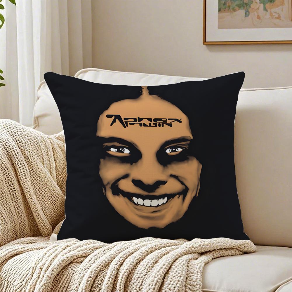 musician experimental AAphex TTwin Cushion Cover Pillowcase Antidustmite living Room Sofa Decor Cushion Room