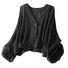 Summer Short Shawl Outerwear Cardigan able Versatile Thin Chiffon Long Sleeve Shirt Top Sunscreen female's Appare