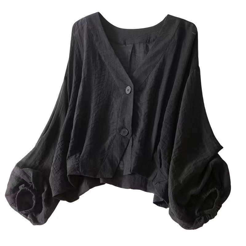 Summer Short Shawl Outerwear Cardigan able Versatile Thin Chiffon Long Sleeve Shirt Top Sunscreen female's Appare
