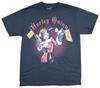 Harley Quinn Adult New TShirt  Wielding Revolvers Cute Harley Pic