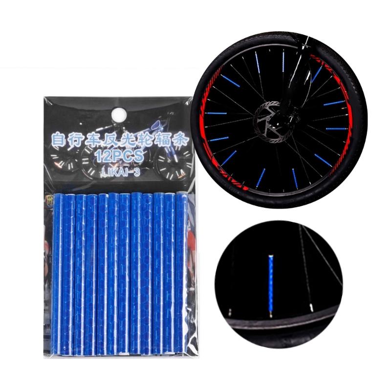 12 ks Vodotěsné Odrazky na jízdní kola Klip Náhradní Odrazky na paprsky kol