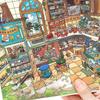 New Food Street Series Miniature Landscape Sticker PET Large Size 3D Landscape Sticker DIY Cartoon Toy Game Stickers Gift