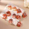 Cute Resin 3D Coffee Cup Drop Earrings for Women Girls Simulation Food Sandwich Dangle Earrings Kid's Jewelry Gifts