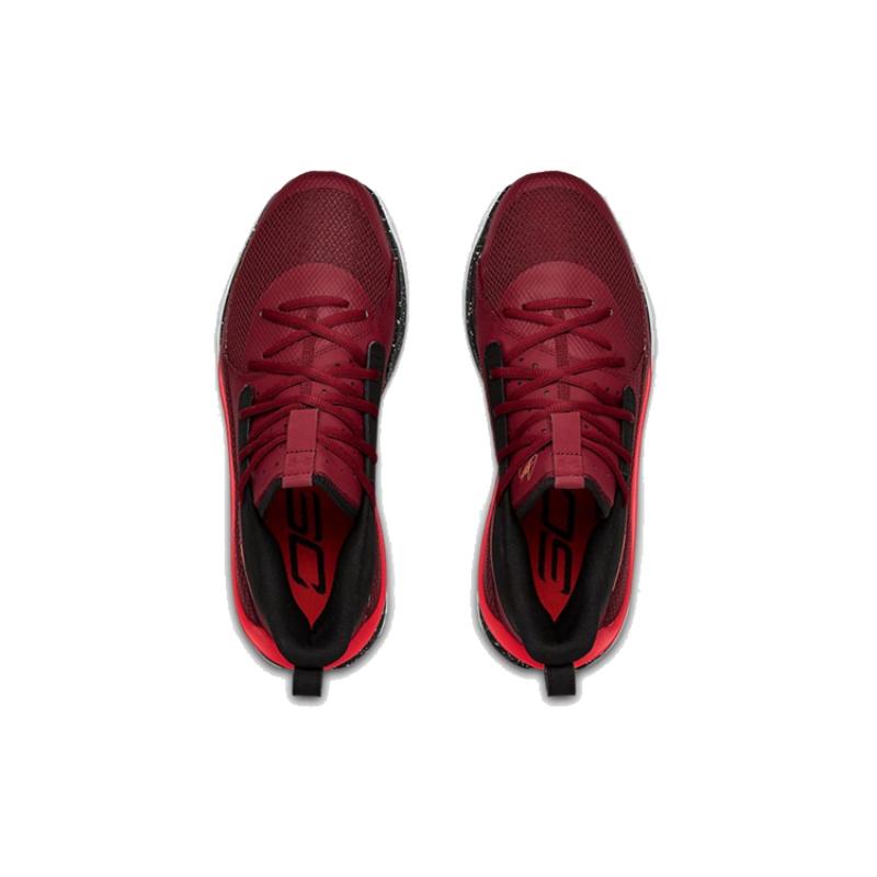 Under Armour Curry 7 Red Cordova Sneakers 3021258-605