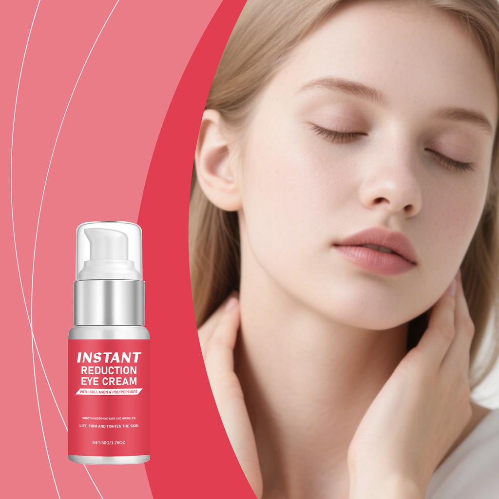 Straffende und liftende Augencreme für geschwollene Augenlider, schlaffe Haut und Falten; Verbessert feine Linien, spendet tief Feuchtigkeit und hydriert.