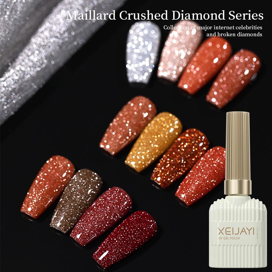 Nail Polish Glue Milk Bottle Broken Diamond Flash Internet Celebrity Whitening Nail Professional Phototherapy Glue