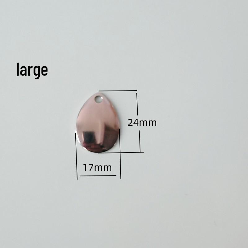 Silver Reflective Rotating Water Drop Sequin Lure for Attracting Fish