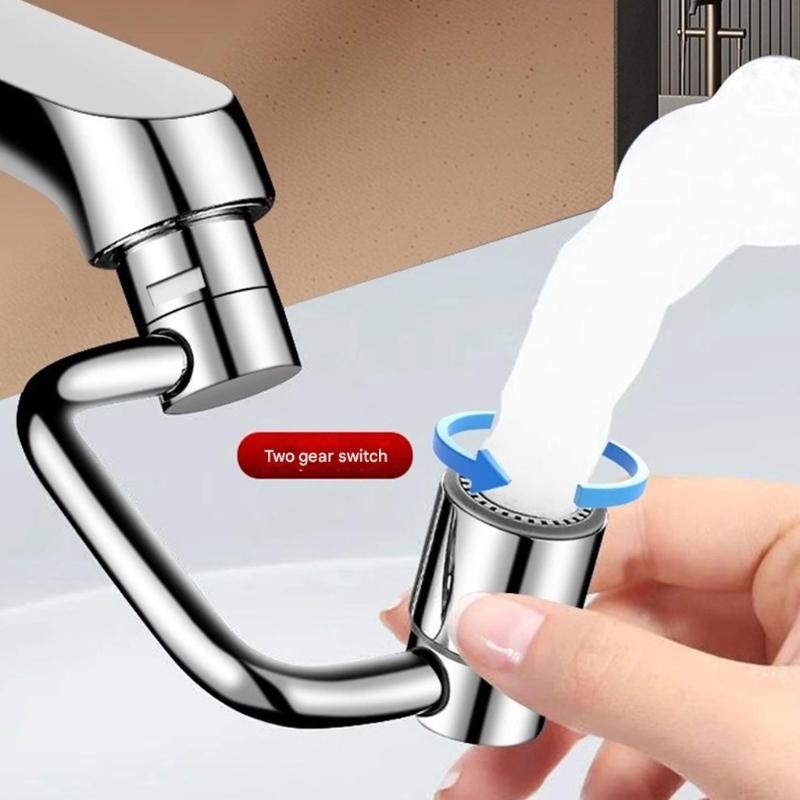 Strong Rotate Faucet Extension Arm with 360 Degree Rotate Easy Installation Adjustable Faucet Adapters for Home Use