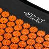 4FIZJO Acupressure Mat 68x42 with Pillow Black and Orange