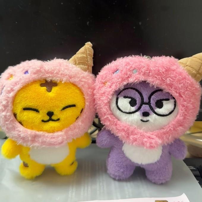 Portachiavi Seventeen Wenjunhui Dk Woozi Hoshi con Personaggio Peluche con Cappuccio per Regalo e Decorazione