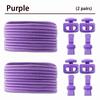 2 Pair round Elastic Shoelaces for Kids & Adults No-Tie Lock Shoelace Sneakers Quick-Lock Shoe Laces Accessory Pack