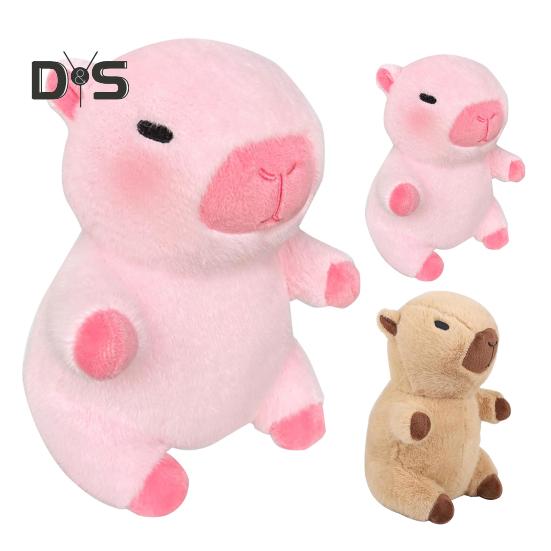 1 Set Plush Capybara Toy with Clothes Accessories Kids DIY Dress-Up Capybara Plushie Toddlers Boys Girls Stuffed Animal Doll Toy Decoration