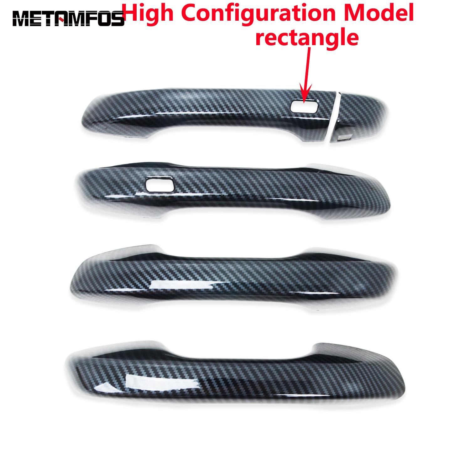

For Kia Niro -2025 2026 Carbon Fiber Side Door Handle Catch Cover Trim Decoration Sticker Protector Accessories Car Styling High Configuration