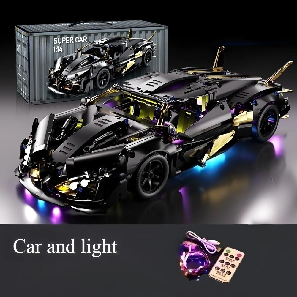 New Technology Racing Car Model Building Block Technology Adult 1:14 DIY Supercar Brick Puzzle Toys Children and Adults Gifts