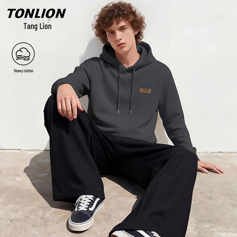 TonLion Men's Casual Hooded Pullover Sweatshirt