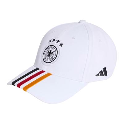 adidas Niemcy Haftowana Naszywka Czapka z daszkiem z poliestru z recyklingu Unisex Biała KC6705