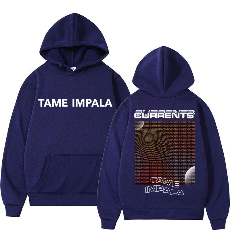 

Tame Impala Currents Альбом Графічні Худі Чоловіки Жінки Мода Хіп-Хоп Готика Вінтажний Спортивний Костюм Повсякденний Вільний Рок Музика Худі 3XL