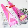50Pcs Single Rose Sleeves Flower Wrapping Bag Bouquet Packaging Bags Clear Cellophane Floral Wrappers For Valentine'S Day