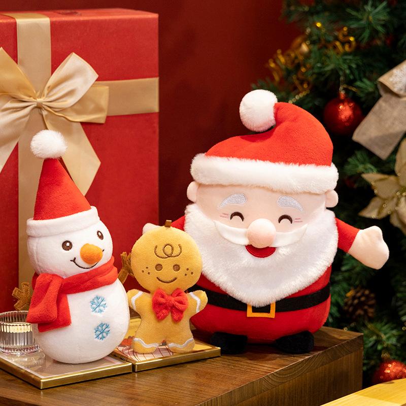 NOU Moș Crăciun om de zăpadă elan bunica jucării de pluș de înaltă calitate decor de Crăciun păpuși umplute moale pluchies cadou