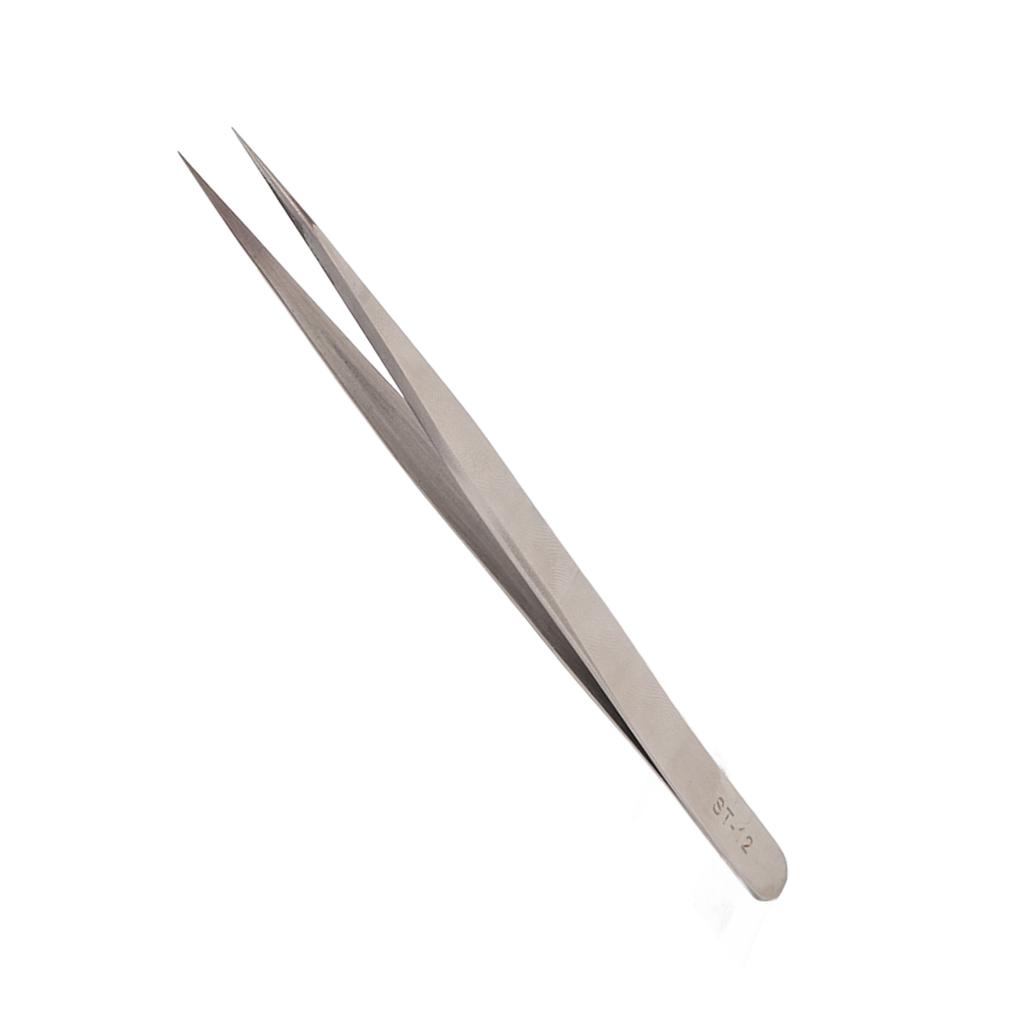 Stainless Steel Tweezers Professional Prevents Magnetic Hardened High Elasticity Accuracy Tweezers ST12