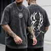 Dragon Ball Z Print Short Sleeve Washed TShirt Son Goku Vegeta Men Women Clothes Harajuku Y2k Tee Vintage Summer Streetwear