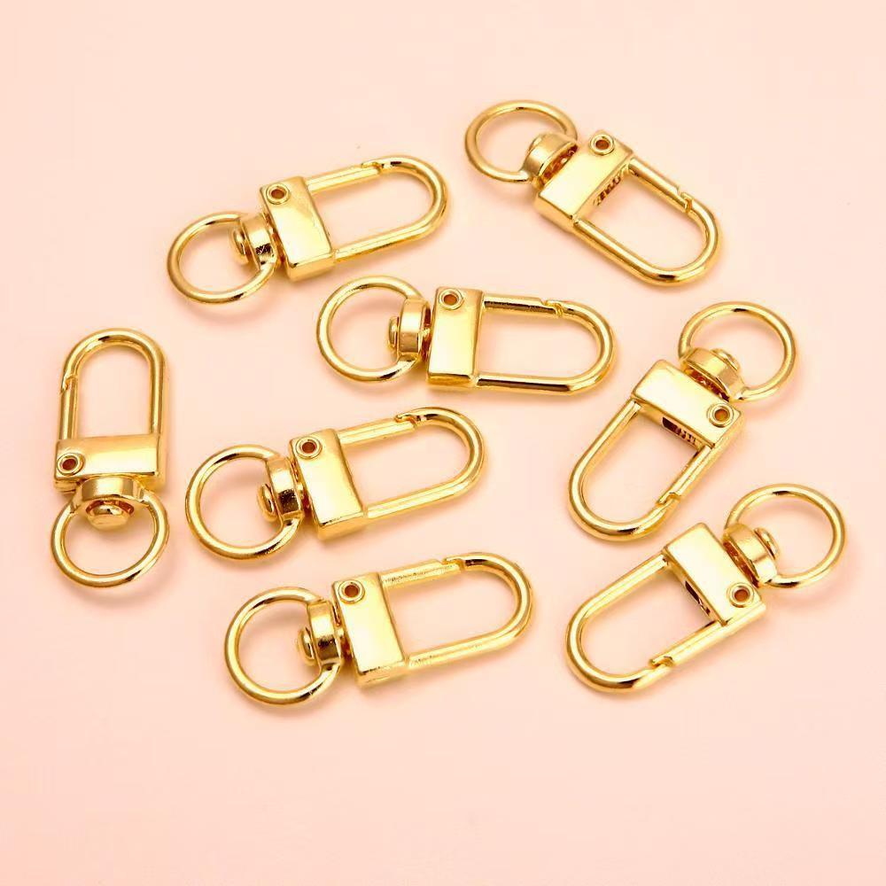 Lobster Clasp Keychain Set: 8-Shape Buckle, Four-Section Chain, Three-Piece DIY Jewelry & Bag Accessories