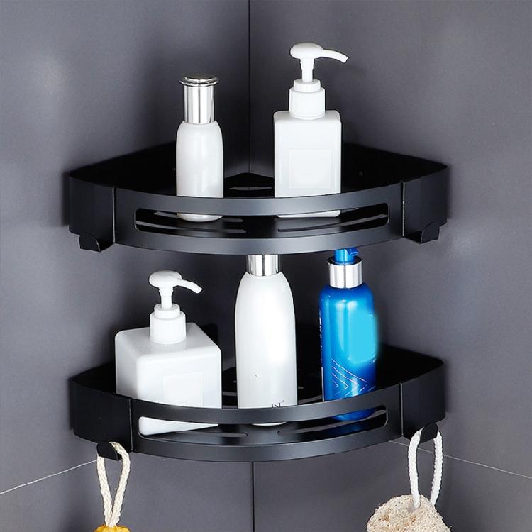 Bathroom Shower Storage Shelf Wall Mounted Shampoo Holder Punch/Punch-free