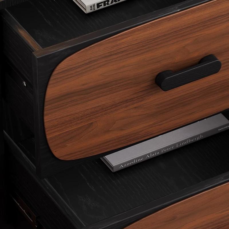 Wooden Night Table Bedroom Side Bed Tables Living Room Luxury Retro Storage Cabinet Household Modern Bedroom Organizer Furniture