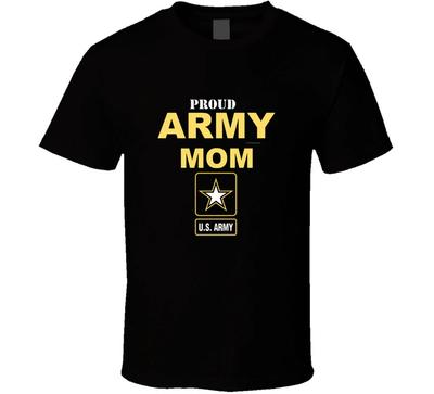Proud Army Mom Military Family Gift T Shirt