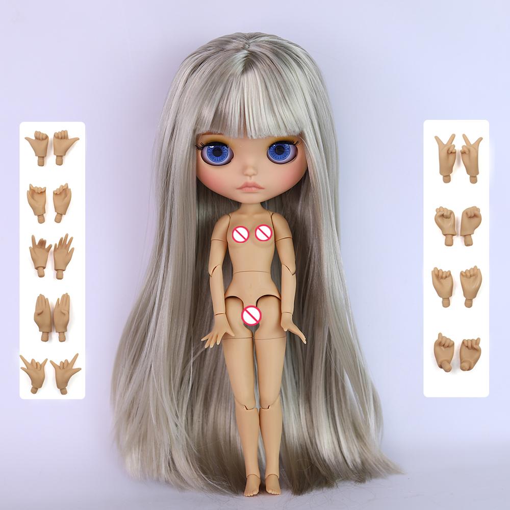 ICY DBS Blyth Doll 1/6 Joint 30cm Brown Skin Matte Face Toothed Mouth Girl Doll BJD Toy Gift