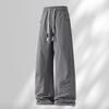 Casual pants, straight pants, men's versatile casual pants, men's solid color overalls, loose casual pants, men