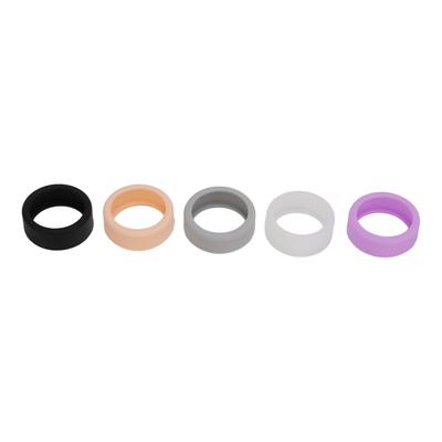 5pcs Smart Ring Sleeve Black White Gray Pink Purple Silicone Elastic Anti Scratch Skin Friendly Smart Ring Cover S for