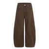 Mens Relaxed Fit Cargo Pants With Multiple Pockets Washed Cotton Workwear Style Streetwear Casual Trousers