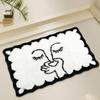 Cartoon Cat Bathroom Mat, Non-slip Water-absorbent Shower Door Mat, Soft Bedroom Rug, Entryway Doormat, Home Decor