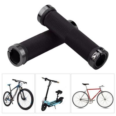 1 Par Cubierta de Puño de Manillar de Bicicleta con Extremos Herramienta Destornillador Goma Antideslizante Aleación de Aluminio MTB Carretera Bicicleta de Montaña Manillar