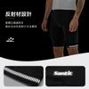 [Santic] Men's Bib Shorts, Cycling Bib Pants, Road Bike, Bicycle, Cycling Wear, Spring/Summer (Black, Size L)