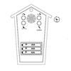 KOOKOO Birdhouse Mini White Wall Clock - A modern dove design, perfect as a gift for grandchildren, anniversaries, or as an interior design piece. A