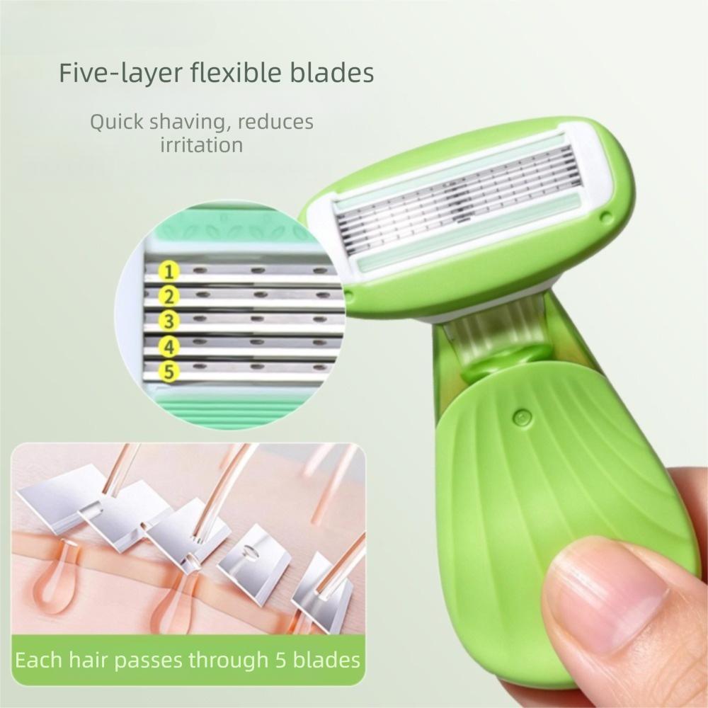 with Case Manual Razor Plastic Epilator Portable Hair Removal Tool Private Body