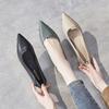 Blaue Büro Luxus Leder Freizeit Mokassins Niedriger Absatz Elegant Damen Sommer Schuhe Spitzschuhe Für Frauen 2025 Ein Stilvolles E