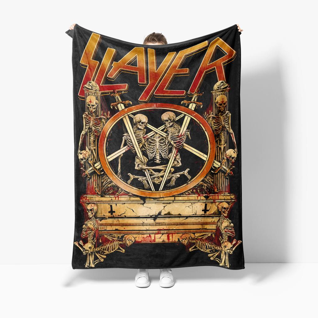 S-l-ayers Heavy Metal Band Soft Plush Blanket,Flannel Blanket  for Living Room Bedroom Bed Sofa Picnic Cover Warm Kids