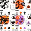 25PCS Multi-Size Halloween-Themed Silicone Beads Set, Perfect for DIY Craft Projects Like Keychains, Necklaces, Bracelets & More